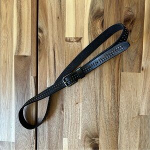 Black studed leather belt purchased in Spain